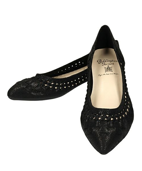 ポインテッドメッシュフラットシューズ SE242616