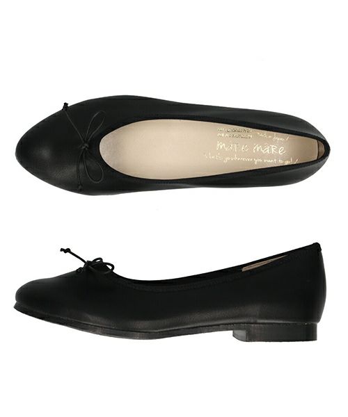 【makoto】バレエシューズ 黒　26.5cm他2点 TRAVEL SHOES heel Ballet shoes rain TR015 BLACK／chausser