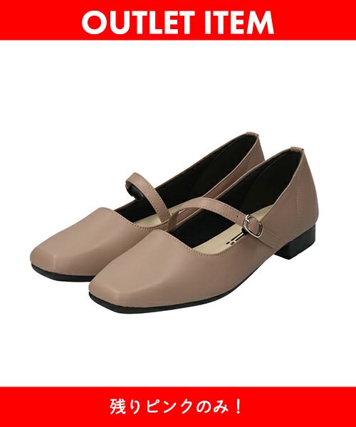 ななめストラップフラットシューズSE251617