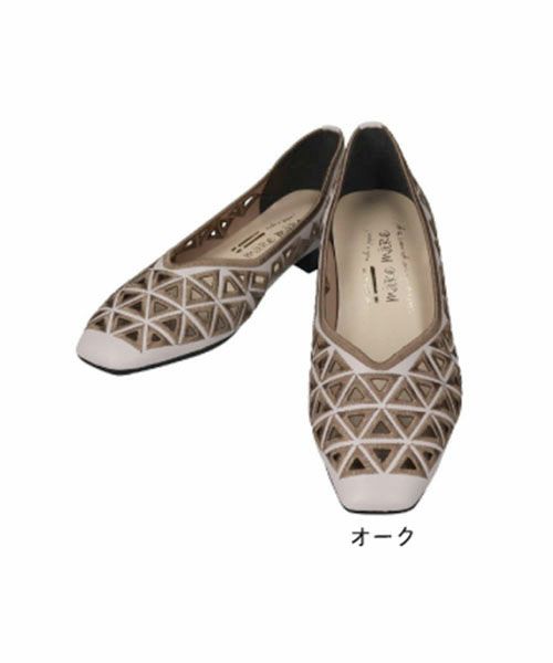 刺繍カットワークフラットシューズSE251606