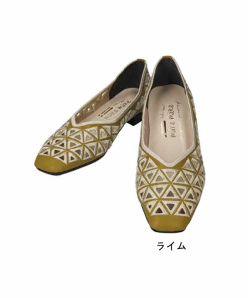 刺繍カットワークフラットシューズSE251606