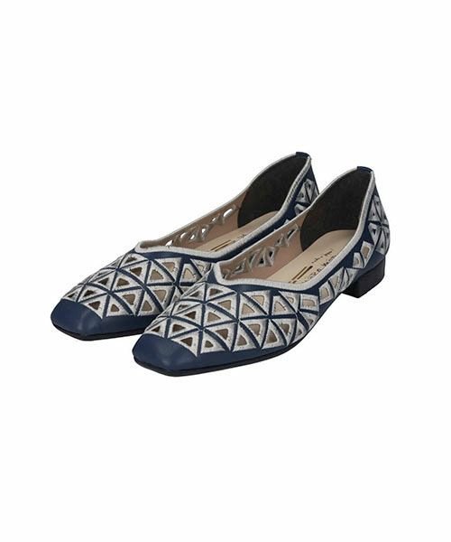 刺繍カットワークフラットシューズSE251606