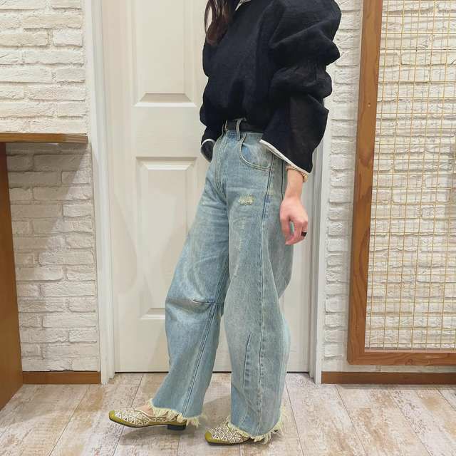 刺繍カットワークフラットシューズSE251606