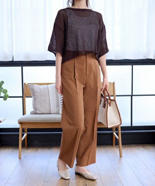 カットワークメタフラットシューズSE251626