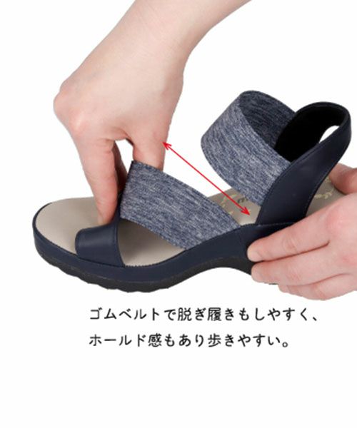 エアロゴムベルトサンダル KLZ251424