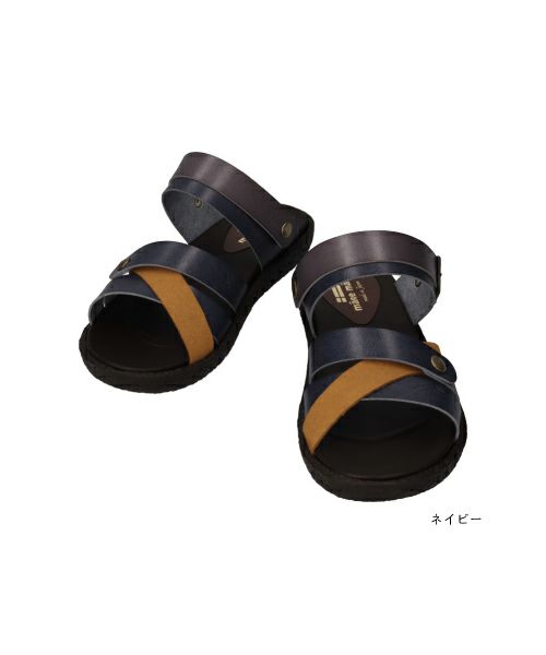 スエードコンビ手染めサンダル MD251805