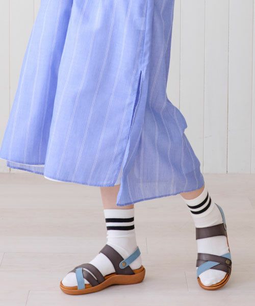 2WAYスエードコンビ手染めサンダルHP251417