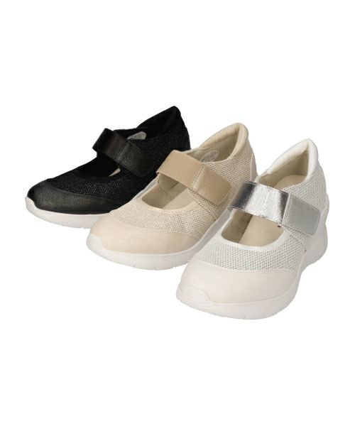 ゴムベルトラメコンフォートシューズ　IC251345