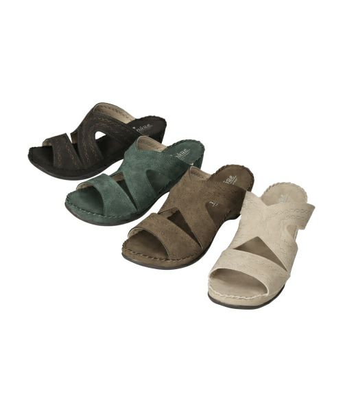 ラメステッチウェッジサンダル KH251435