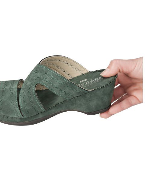 ラメステッチウェッジサンダル KH251435