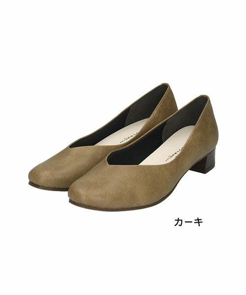 防水VカットパンプスMD222505-OL