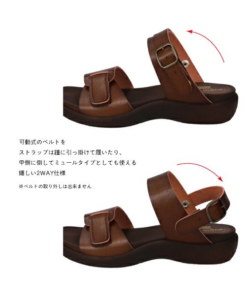 手染め2WAYベルクロサンダルHP251414