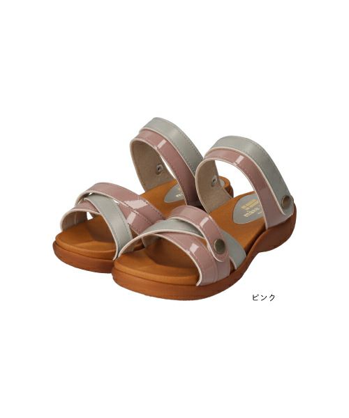 2WAYエナメルコンビサンダルHP251417A