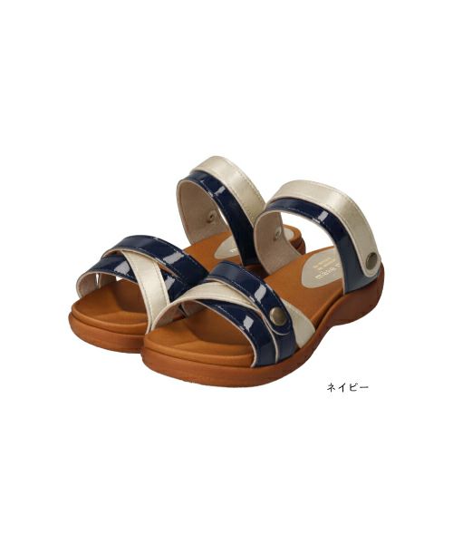 2WAYエナメルコンビサンダルHP251417A