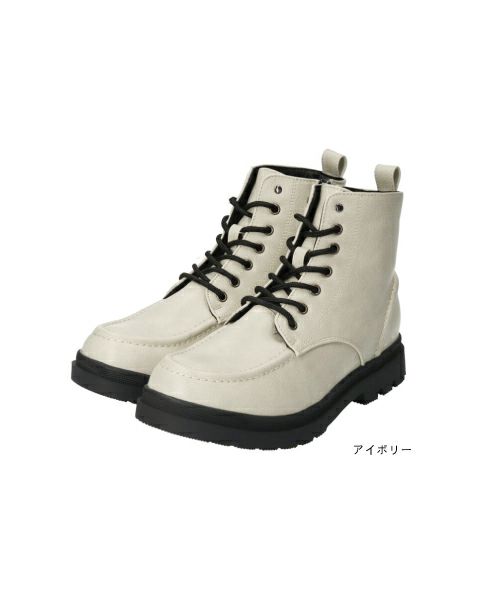 防水モカ付きレースアップブーツKLZ252727