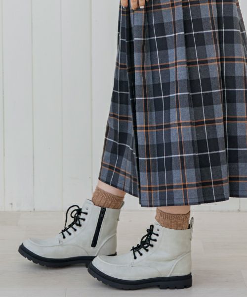 防水モカ付きレースアップブーツKLZ252727