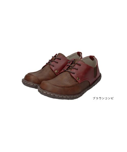 サイドゴア紐コンフォートシューズ KLZ252340