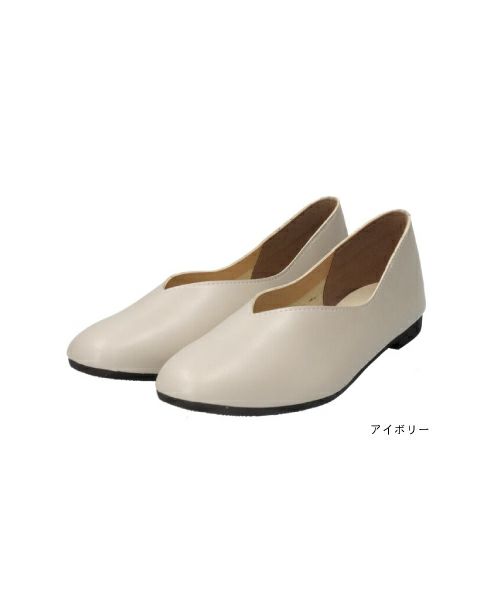 防水スクエアVカットシューズMD261626 | フラットの通販｜マーレマーレ