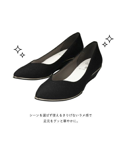 VカットウェッジパンプスSX231509A